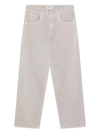 A Gold E organic-cotton straight jeans - Grey