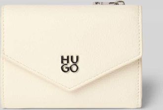 HUGO BOSS Portemonnaie mit Label-Applikation Modell Chris 2.0 in Ecru, Größe 1