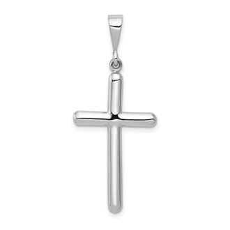 Diamond2Deal 14k White Gold Cross Pendant