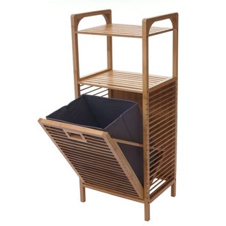 Hhg Nunca Usado] Estanter&iacute;a Con Cesto Para Ropa Sucia Hhg 562, Caja Para Ropa Sucia Colector De Ropa Sucia Cubo Para Ropa Sucia Estanter&iacute;a De Almacenamien