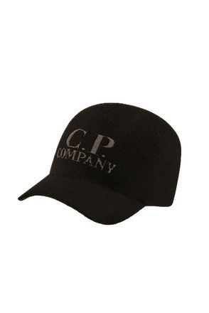 C.P. Company Merino Wool Baseball Cap with Front Logo