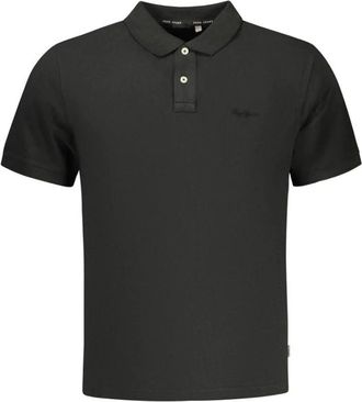 Pepe Jeans London Polo shirt van katoen met korte mouwen - Heren - Polos - Zwart - XL - Katoen - Tops