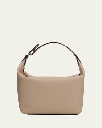 Valextra Mochi Calfskin Leather Pouch Bag