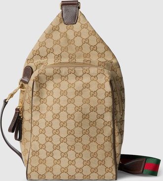 Gucci Crossbody Medium Sling Bag, Beige, GG Canvas