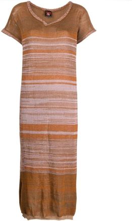 Vitelli Maxi Jurk - Dames - Maxi kleedjes - Bruin - S - Kleedjes