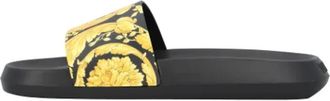 Versace Rubber sandals - Heren - Sandalen - Zwart - 42 EU - Schoenen