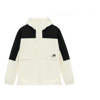 New Balance Windproof Sport Jacket Asia Sizing White Black AMJ31304-CIC
