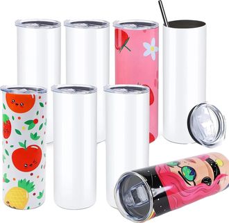 OEM Vasos Para Sublimaci&oacute;n, Capacidad De 20 Oz, Kit Completo Para Bricolaje, 8 Piezas, 20 Oz