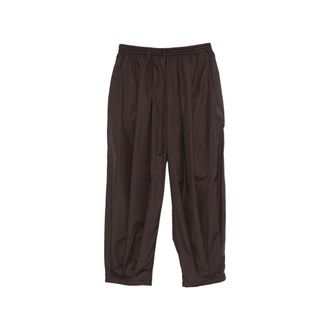 Mark Kenly Domino Tan Wide Trousers, female, Brown, Size: XS Wide Trousers