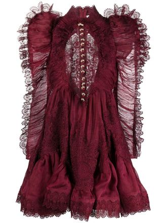 Zimmermann Abito Kaleidoscope corto - Rosso