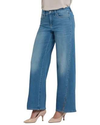 NYDJ Nydj Petite Teresa Avenue Blue Wide Leg Jean