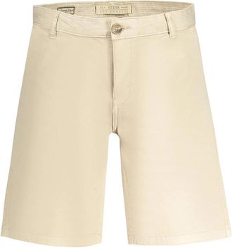 Guess Bermuda Shorts - Heren - Korte Broeken - Beige - W32 - Katoen - Korte Broeken