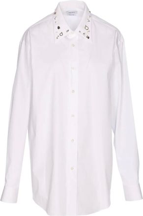 Alexander McQueen Camicia con borchie - Bianco