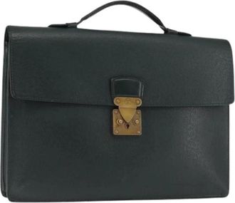 Louis Vuitton Pre-owned Handbag - Dames - Vintage Handtas - Groen - ONE Size - Leer - Vintage