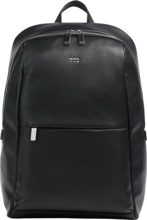 HUGO BOSS Tassen, Heren, Zwart, ONE Size, Leer, Hugo Rugzak