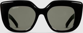 Gucci Square Frame Sunglasses, Black