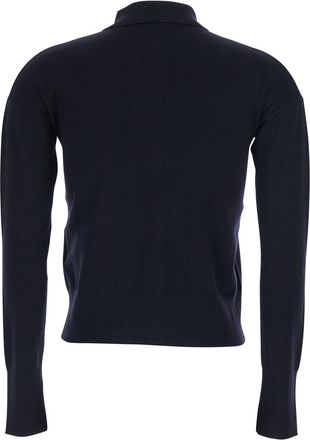 Max Mara Womens Sweater Medeola Blue Wool Tops Top