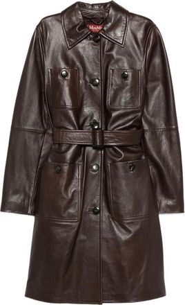 Max Mara Mstamaca Button Belted Jacket