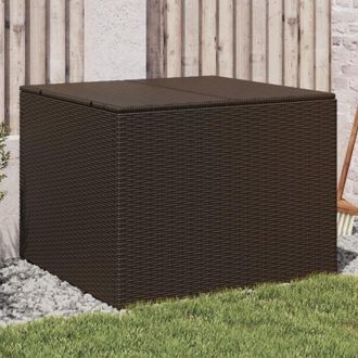 vidaXL Contenitore da Giardino Marrone 291L in Polyrattan - Vidaxl