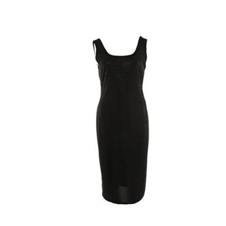 Versace Short Dress - Dames - Casual kleedjes - Zwart - L - Polyester - Kleedjes