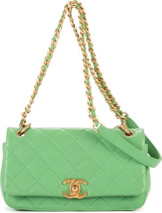 Chanel Top Handle Satchel Single Flap Schoudertas