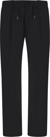 Herno pleated straight-leg trousers - Black