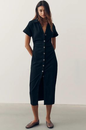 Pilcro Greer Denim Midi Shirtdress by Pilcro