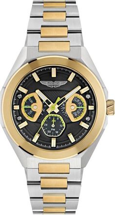 Aston Martin AML Thrill Mtri 1F504 - Heren - Horloges - Geel - ONE Size - Accessoires