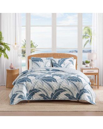 Tommy Bahama Vintage Raffia Palms Cotton Quilt Set