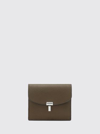 Toteme T-Lock Grained Leather Card Holder