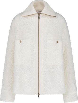 Moncler Cardigan Zip Boucl&eacute;