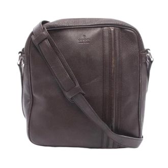 Gucci Vintage, unisex, Bruin, ONE Size, Leer, Pre-owned Vintage Shoulder Bag