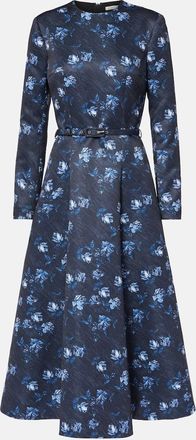 Emilia Wickstead Capucine floral taffeta faille cocktail dress