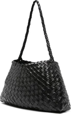 Dragon Diffusion Leather Shoulder Bag - Black