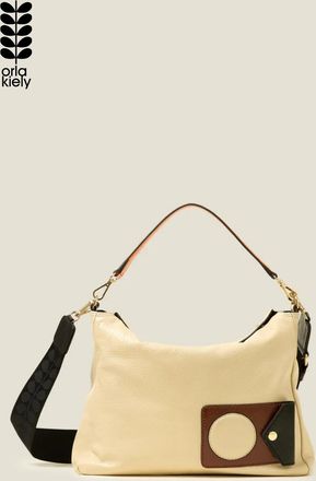 Orla Kiely Womens Beige Softie Shoulder Bag - Ok Applique Cream - One Size