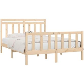 vidaXL Bed Frame without Mattress Solid Wood Pine 120x200 cm Vidaxl