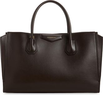 Givenchy Medium Antigona Leather Cathchall Bag in Chocolate at Nordstrom