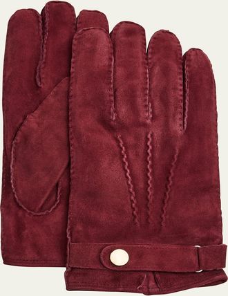 Cesare Attolini Mens Suede Gloves