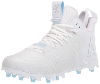 New Balance Mens Freeze V3 Agility Lacrosse Shoe, White/Grey, 8.5