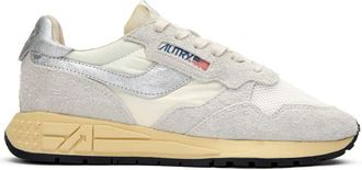 Autry Womens Reelwind Low Trainers - White Suede - Size UK 5