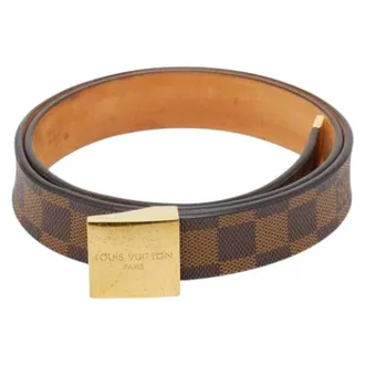 Louis Vuitton Pre-owned Belts, male, Brown, Size: ONE SIZE Pre-owned Vintage Damier Standard Belt