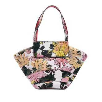 Christian Louboutin Pre-owned Christian Louboutin Canvas Floral Embroidered Loubishore Tote Ladies 6LIXA21W3LLM4BYL