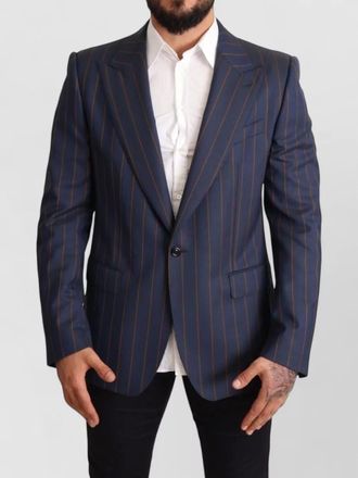 Dolce & Gabbana wool striped slim-fit blazer