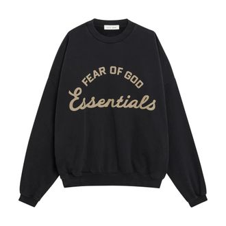 Fear of God Sweatshirts, male, Black, Size: XL Training 90s Crewneck Sweatwshirt