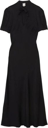 Ines De La Fressange Kleedjes, Dames, Blauw, S, Cerise lange donkerblauwe jurk