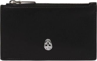 Alexander McQueen Alexander McQueen, Wallets & Cardholders, male, Black, Size: ONE SIZE Zippered Leather Wallet