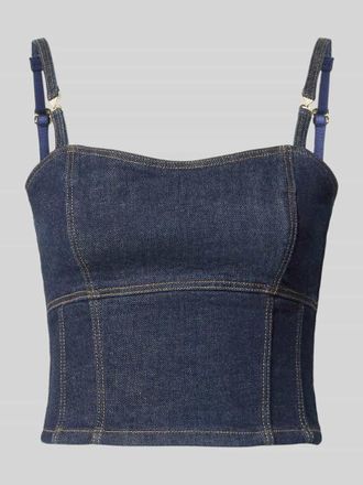 Guess Jeanstop mit Spaghettitr&auml;gern Modell ZELDA in Dunkelblau, Gr&ouml;&szlig;e XL
