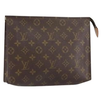 Louis Vuitton Pre-owned Clutches, female, Brown, Size: ONE SIZE Pre-owned Canvas Clutch