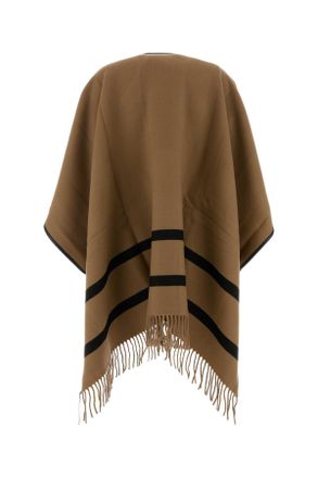 Max Mara Womens Biscuit Wool Aris Cape Cammello Exterior: Cappotti Coat