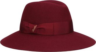 Borsalino Claudette Hoed - Dames - Hoeden - Rood - M - Wol - Accessoires
